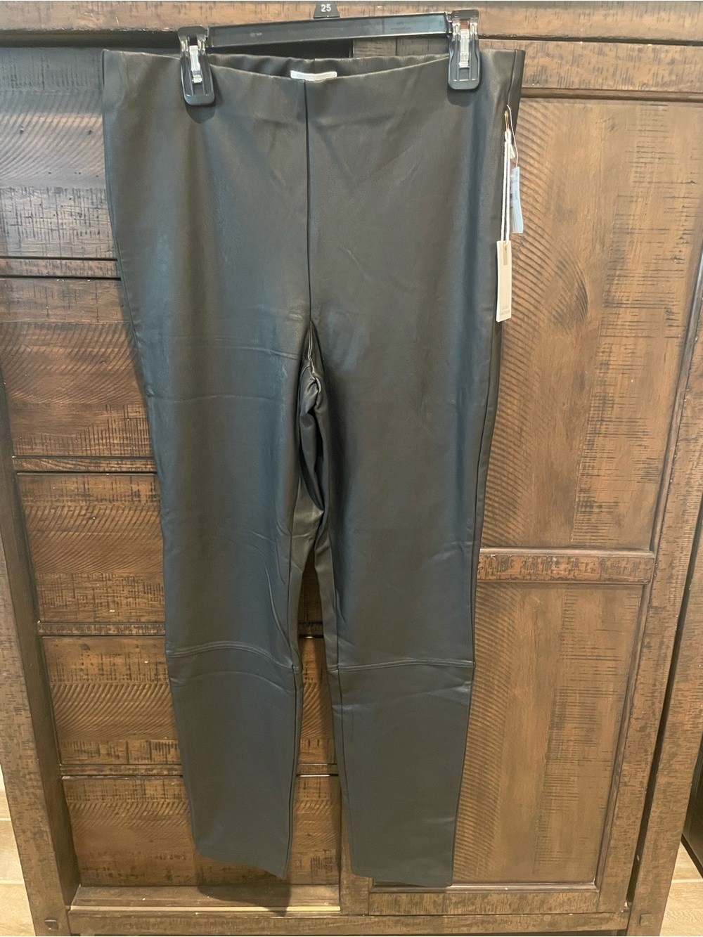 Good American Black Faux Leather Men's Pants